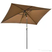 Outsunny Umbrela de Gradina Dreptunghiulara 195×295 cm – Alb | Aosom Romania