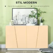 Dulap multifunctional HOMCOM cu 5 niveluri din PA alb cu polita reglabila pe 3 niveluri si baza inaltata, 150x40x88 cm | Aosom Romania 