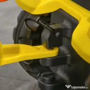 HOMCOM Tractor de Pedalat pentru Copii de 3+ Ani cu Remorcă, Greblă, Lopată și Claxon, 133x42x51 cm, Galben | Aosom Romania