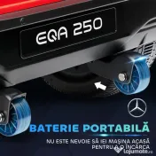 HOMCOM Mașină Electrică cu Licență Mercedes, Auto pentru Copii cu Telecomandă, Faruri și Claxon, 111.5x69x52.5 cm, Roșie 