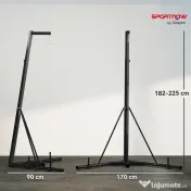 SPORTNOW Box Autoportant Reglabil 60kg Triunghi Negru | Aosom Romania 