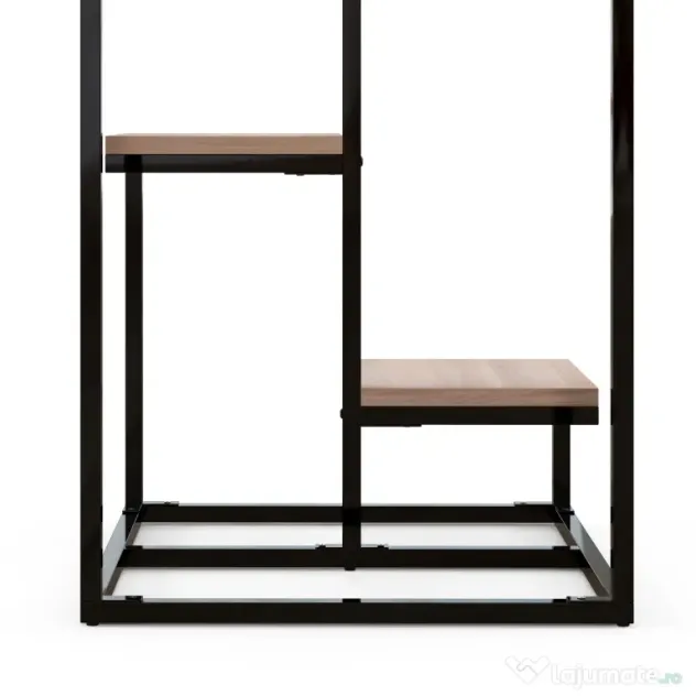 Outsunny Stand de Flori pe 4 Niveluri, Raft de Colt pentru Plante, Suport de Expunere pentru Ghivece, pentru Camera de Zi, Terasa, Balcon, Maro