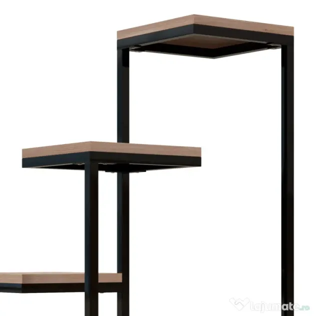Outsunny Stand de Flori pe 4 Niveluri, Raft de Colt pentru Plante, Suport de Expunere pentru Ghivece, pentru Camera de Zi, Terasa, Balcon, Maro
