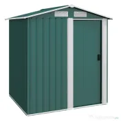 Outsunny Căsuță de Grădină cu Acoperiș Înclinat, 152x132x188 cm, Verde | Aosom Romania 
