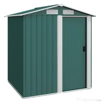 Outsunny Căsuță de Grădină cu Acoperiș Înclinat, 152x132x188 cm, Verde | Aosom Romania