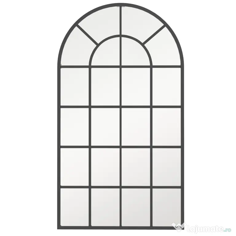 Homcom Oglinda Arcuita cu Cadrul Metalic – Design Modern