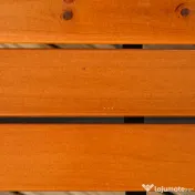 Outsunny Bancă de Exterior cu Cadru din Aluminiu, Scaun cu Două Locuri cu Cotieră Curbată, Șezut și Spătar din Lemn, 120x64x79 cm, Tec | Aosom Romania 