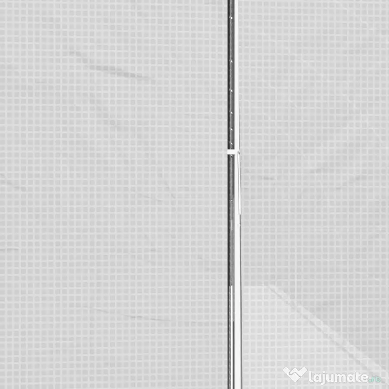 Outsunny Seră Tip Tunel cu 2 Uși, Fermoare și 8 Ferestre, 600x300x200 cm, Alb | Aosom Romania