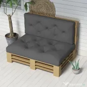Outsunny Set de 2 Perne pentru Sezut si Spatar pentru Exterior 