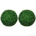 Homcom Set 2 Bile Topiary Buxus – Plante Artificiale pentru Casa & Gradina