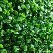 HOMCOM Set de 2 Bile Artificiale, Bile de Arbori Topiari din Buxus, Plante False de Interior în Aer Liber pentru Casă, Ø50cm, Verde | Aosom Romania 