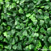 HOMCOM Set de 2 Bile Artificiale, Bile de Arbori Topiari din Buxus, Plante False de Interior în Aer Liber pentru Casă, Ø50cm, Verde | Aosom Romania 