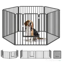 PawHut Tarc de Joaca Rezistent pentru Caini din 6 Panouri pentru Animale de Companie Interior Exterior | Aosom Romania