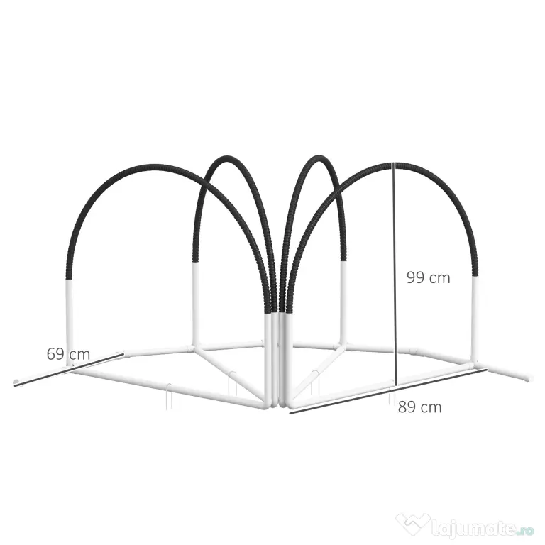 PawHut Kit de Antrenament cu Obstacole pentru Animale de Companie, Set Echipament de Agilitate pentru Câini, 89x69x99 cm, Portoccaliu | Aosom Romania