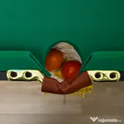 SPORTNOW Masă de biliard cu înălțime reglabilă și accesorii, din MDF și oțel, 140x63x55-75 cm, verde 