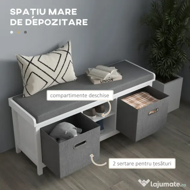 HOMCOM Banca Hol, Banca de Depozitare | Aosom Romania