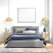 HOMCOM Set de 2 Mese Noptiera, Mese Laterale din Ratan cu Sertar | Aosom Romania 