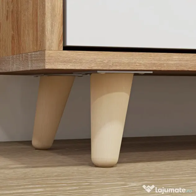 HOMCOM Dulap pentru Pantofi cu Economie de Spațiu cu 3 Sertare și Raft Reglabil, Suport Subțire pentru, 72x24x119 cm, Alb | Aosom Romania