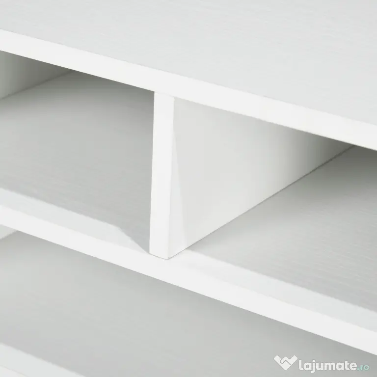 HOMCOM Suport pentru Imprimantă cu 2 Niveluri, 47x40x27.5 cm, Alb | Aosom Romania