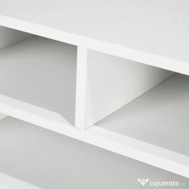 HOMCOM Suport pentru Imprimantă cu 2 Niveluri, 47x40x27.5 cm, Alb | Aosom Romania