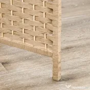 HOMCOM Paravan Interior Pliabil cu 4 Panouri și Rafturi, 160x1,6x170 cm, Natural | Aosom Romania 