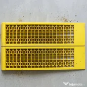 HOMCOM Set de 2 Rampe de Încărcare din Plastic pentru Mașini, cu Capacitate de 3 Tone și Suprafață Antiderapantă, Galben 