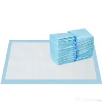 PawHut Set 100 Covoare Absorbante pentru Câini cu 6 Straturi, Covoare Igienice pentru Câini, 45x30 cm, Albastru | Aosom Romania