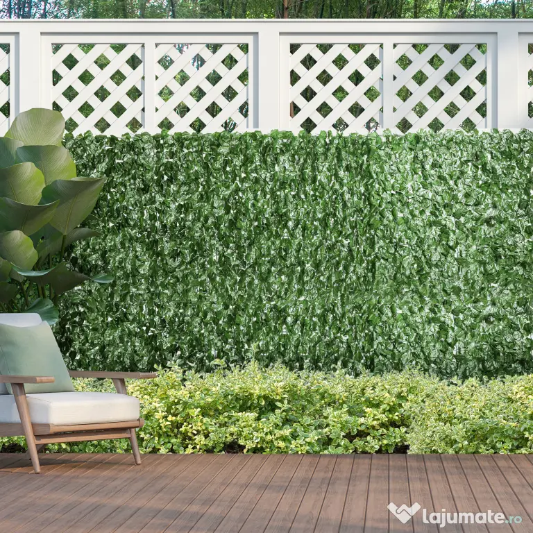 Outsunny Rulou de Gard Viu Artificial pentru Balcon si Gradina