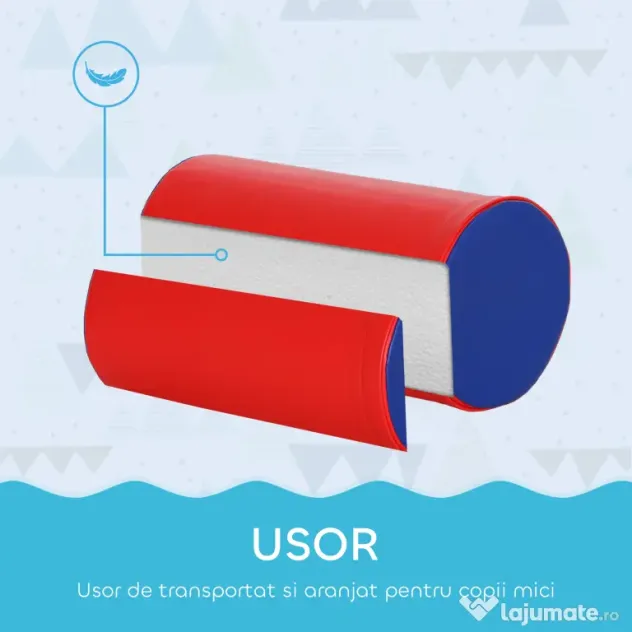 HOMCOM Set Construcții Moi pentru Copii 1-3 Ani cu 5 Blocuri, Multicolor | Aosom Romania