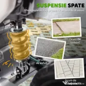 AIYAPLAY Motocicleta Electrică Copii pentru copii 3-6 ani cu 2 motoare, 2.4-5 km/h, 107x56x70 cm, verde | Aosom Romania 