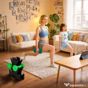SPORTNOW Set de greutăți hexagonale, greutate totală de 18 kg, cu suport inclus, din oțel, metal și plastic, multicolor | Aosom Romania