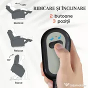 HOMCOM Fotoliu Electric Rabatabil cu Telecomandă, Suport pentru Picioare și Buzunar Lateral, 62x86,5x98 cm, Gri Cărbune | Aosom Romania