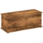 HOMCOM Bancă de depozitare cu capacitate de 120 kg pentru dormitor și hol, din lemn, 100x40x40 cm, maro