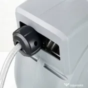 Outsunny Tambur Automat de Furtun, Montabil pe Perete și Portabil, Lungime 25+2 m, Sistem de Blocare și 7 Jeturi, Gri
