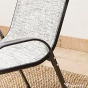 Outsunny Set Mobilier de Grădină din 3 Piese cu Scaune Suprapozabile și Masă din Sticlă, 54x71x93 cm, Gri Închis | Aosom Romania 