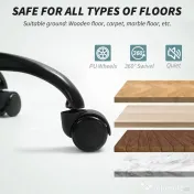 HOMCOM Scaun de Birou Ergonomic cu Spătar Înalt, Înălțime Reglabilă, Funcție de Leagăn și Brațe, 63x70x102-112 cm, Gri | Aosom Romania 