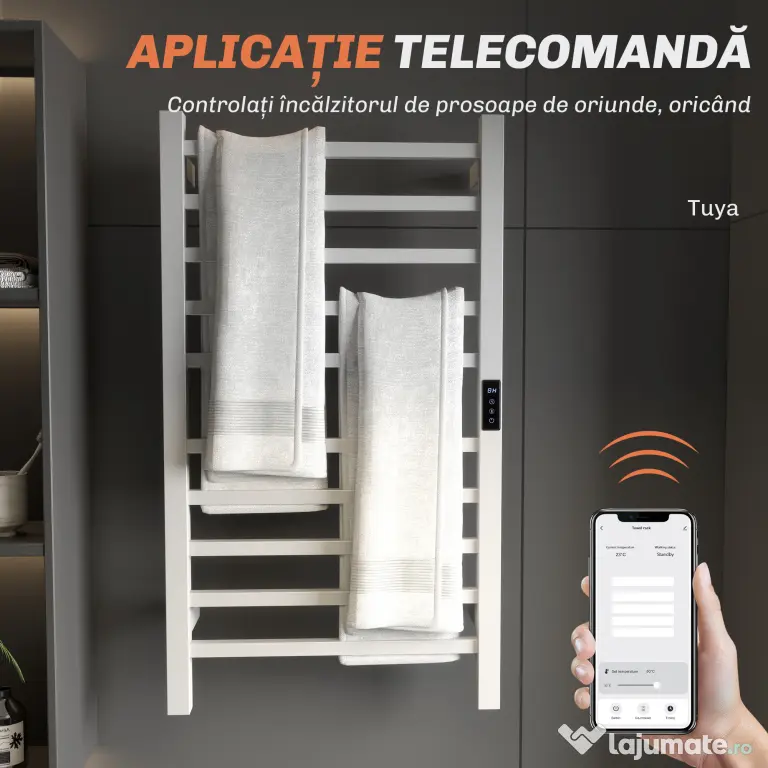 Homcom Uscator Prosoape Electric – Cu 10 Bare, Timer & Afisaj LCD