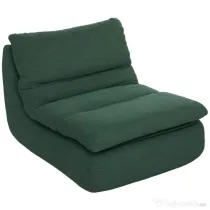 HOMCOM Scaun de Podea Modern și Capitonaț din Țesătură cu Aspect Catifelat Verde | Aosom Romania