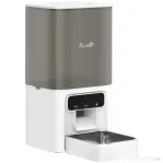 PawHut Distribuitor Automat pentru Pisici, 4.5L WiFi cu Timer, Programabil pentru 1-10 Mese, Hrănitor Automat cu Înregistrare Vocală și Alimentare Dublă pentru Pisici și Câini de Talie Mică | Aosom Romania
