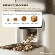 PawHut Distribuitor Automat pentru Pisici, 4.5L WiFi cu Timer, Programabil pentru 1-10 Mese, Hrănitor Automat cu Înregistrare Vocală și Alimentare Dublă pentru Pisici și Câini de Talie Mică | Aosom Romania