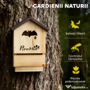 PawHut Set de 3 Căsuțe pentru Lilieci din Lemn de Brad, Adăpost pentru Lilieci pentru Grădină și Exterior, Ușor de Montat, 21.5x11.5x34 cm | Aosom Romania