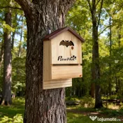 PawHut Set de 3 Căsuțe pentru Lilieci din Lemn de Brad, Adăpost pentru Lilieci pentru Grădină și Exterior, Ușor de Montat, 21.5x11.5x34 cm | Aosom Romania