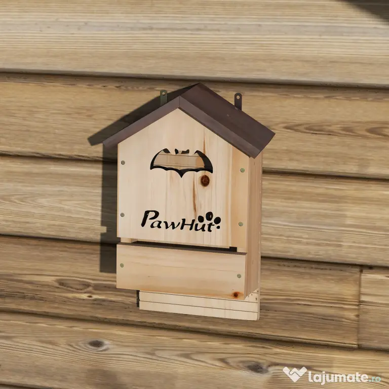 PawHut Set de 3 Căsuțe pentru Lilieci din Lemn de Brad, Adăpost pentru Lilieci pentru Grădină și Exterior, Ușor de Montat, 21.5x11.5x34 cm | Aosom Romania