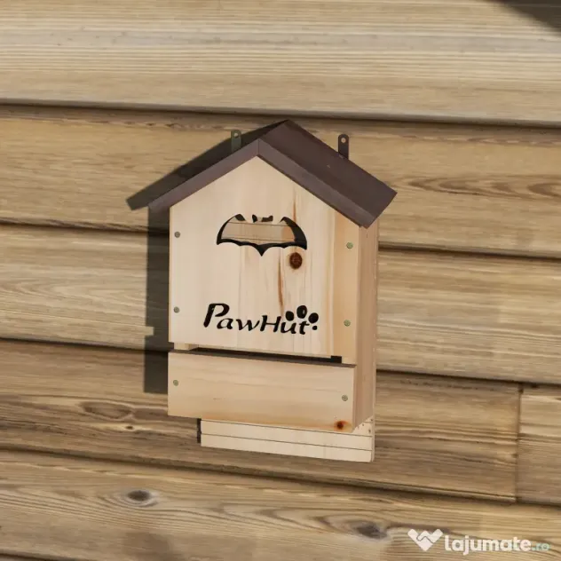 PawHut Set de 3 Căsuțe pentru Lilieci din Lemn de Brad, Adăpost pentru Lilieci pentru Grădină și Exterior, Ușor de Montat, 21.5x11.5x34 cm | Aosom Romania