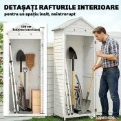 Outsunny Căsuță de Grădină din Lemn, Depozit cu Rafturi Reglabile și Acoperiș Zincat | Aosom Romania 