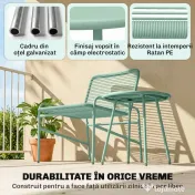 Outsunny set poliratan sintetic | Aosom Romania 