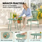 Outsunny set poliratan sintetic | Aosom Romania 