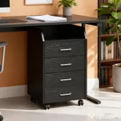 Vinsetto comodă birou,comodă birou cu roți, comodă documente, comodă pe roți, comodă cu sertare, mobilier birou | Aosom Romania 