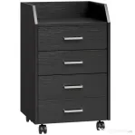 Vinsetto comodă birou,comodă birou cu roți, comodă documente, comodă pe roți, comodă cu sertare, mobilier birou