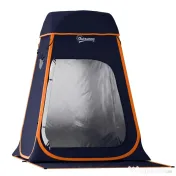 Outsunny Cort de Duș Pop-Up Impermeabil cu Acoperiș Detașabil, din Poliester 190T și Oțel, 152x152x200 cm, Albastru Închis | Aosom Romania 